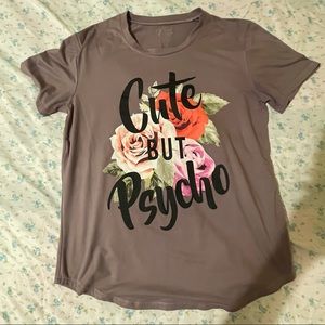 Purple Floral Graphic Shirt